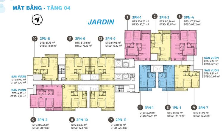 tang 4 can ho one verandah